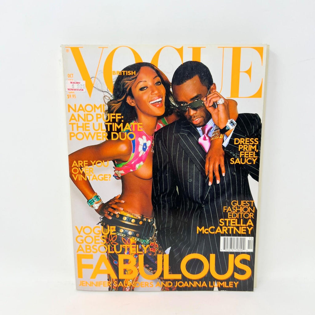 Vogue Magazine October 2001 Naomi and Puff The Ultimate Power Duo