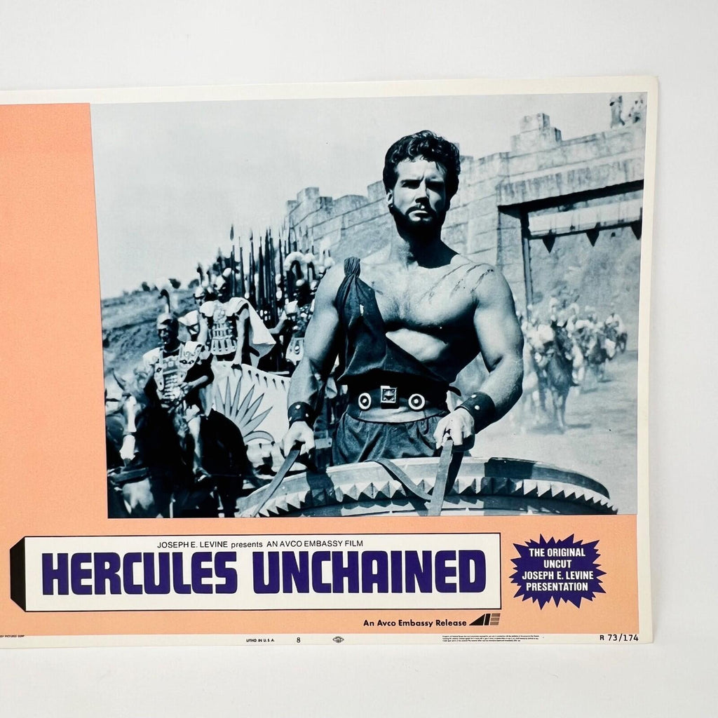 1973 Hercules The Original Uncut  Movie Lobby Card No.8 Joseph Levine