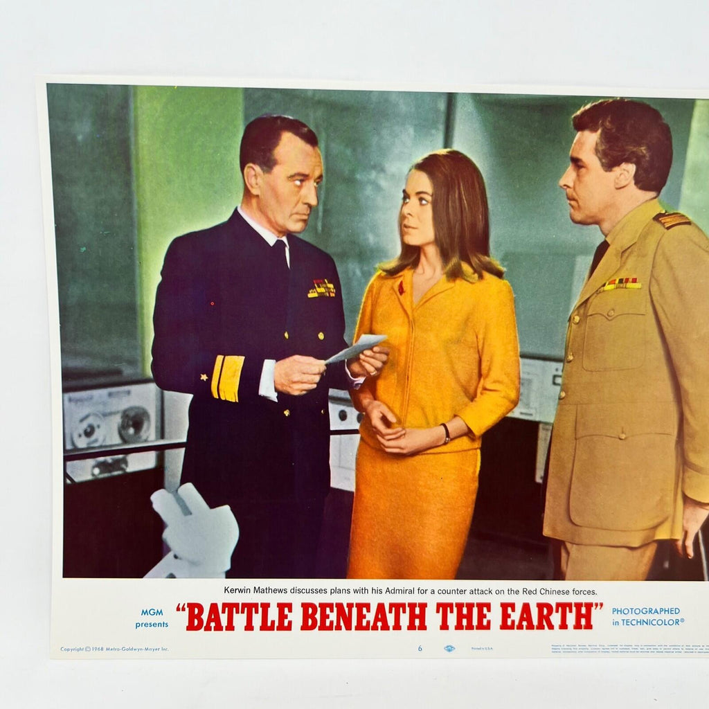 1968 Battle Beneath The Earth Sci-Fi movie Lobby Card No.6 MGM