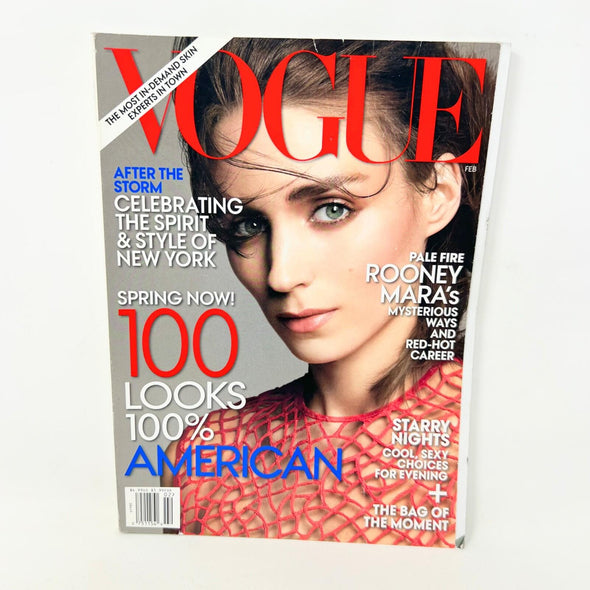 Vogue Magazine February 2013 Pale Fire Rooney Mara Cover No Label