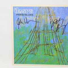 The Doors Paris Blues Vinyl Record LP Autograph by Robby Krieger John Densmore