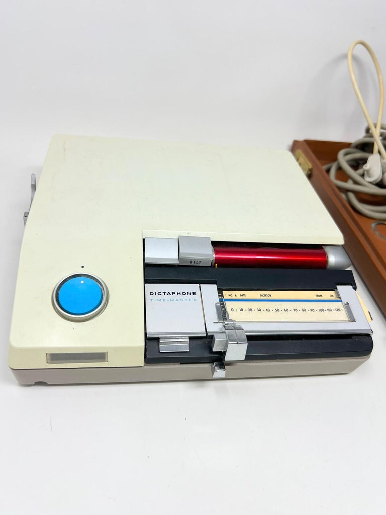 Vintage Dictaphone Time-Master Dictating Machine & Case, Model 128800