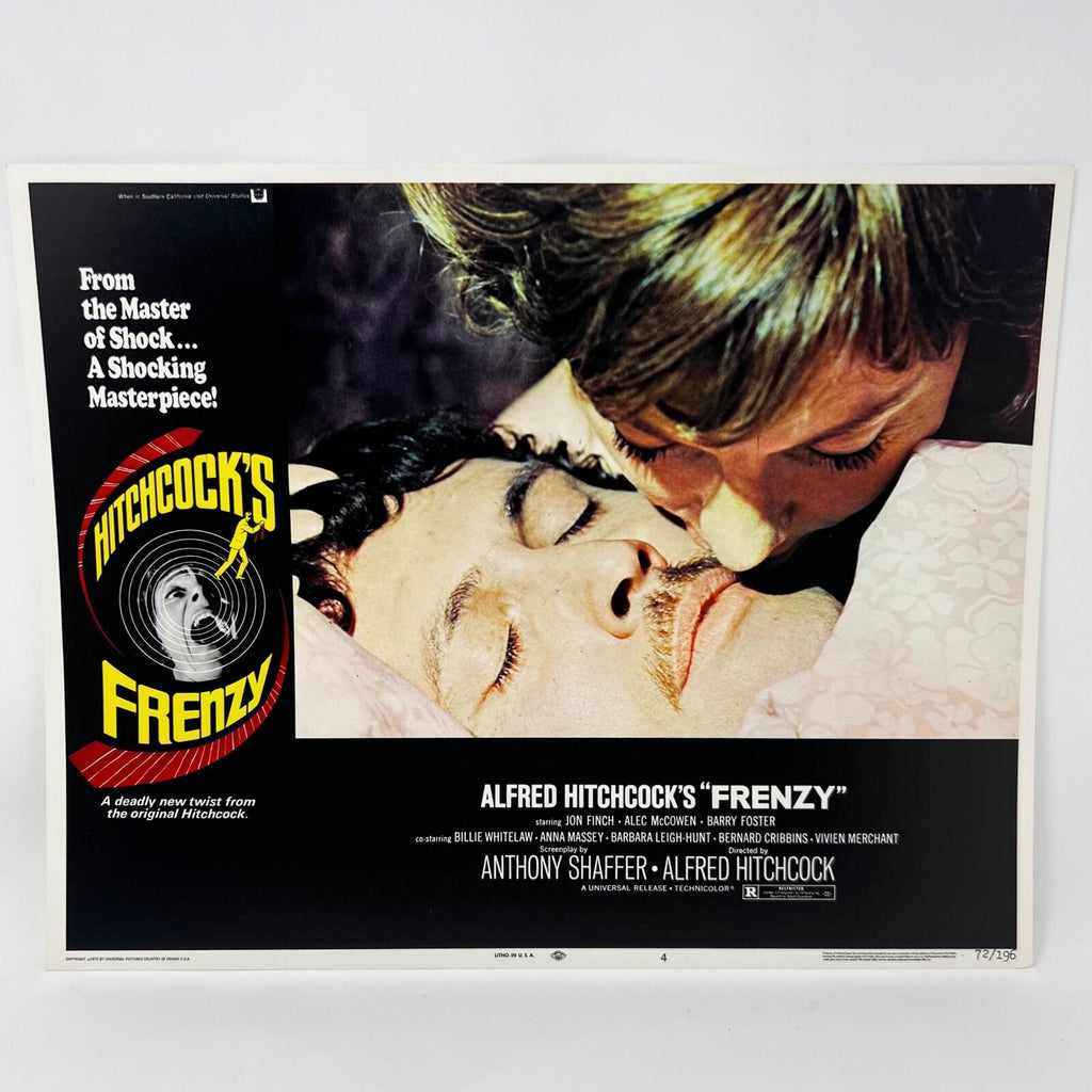 Alfred Hitchcoks Frenzy Collectible movie Lobby Card set of 8