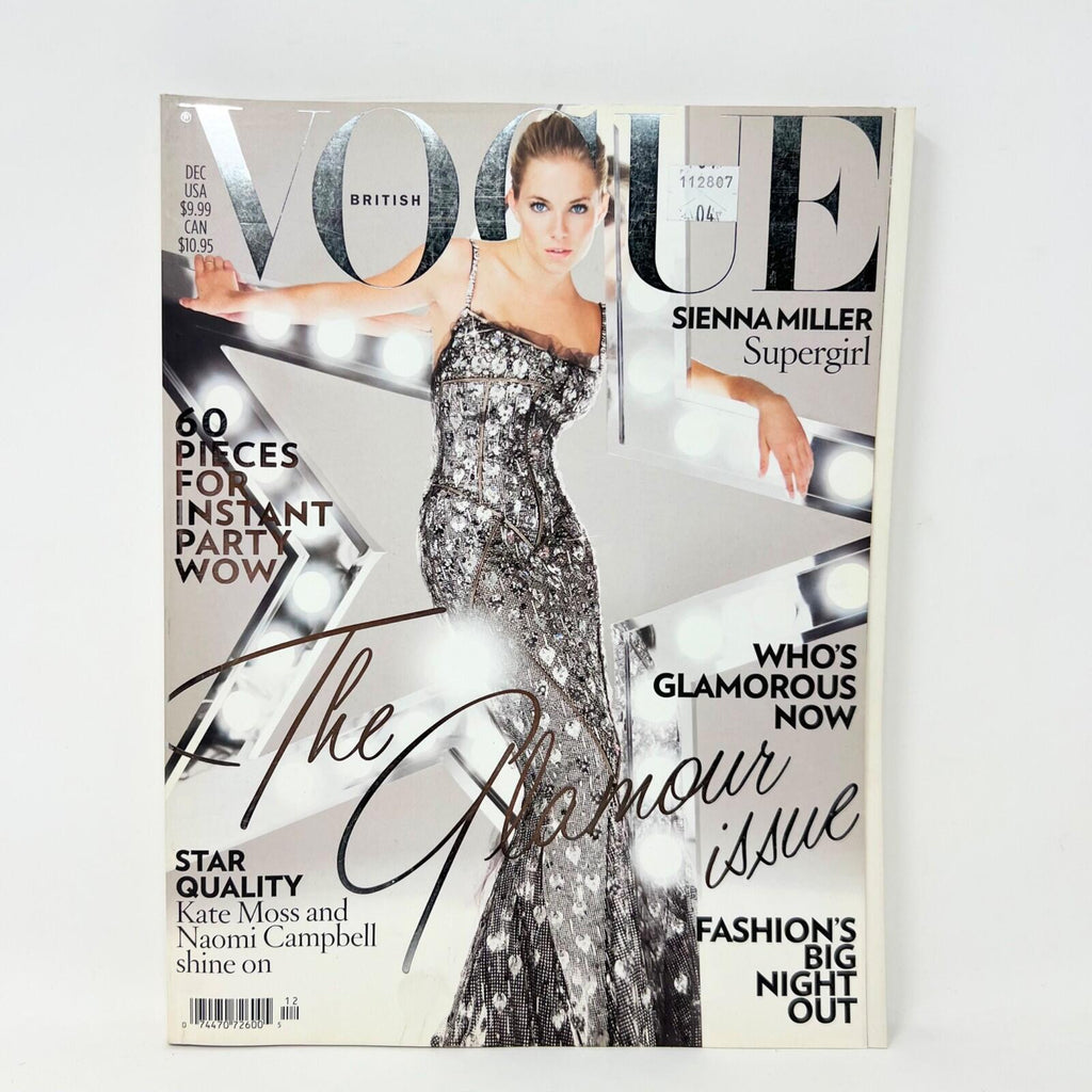 Vogue Magazine UK December 2007 Sienna Miller KATE MOSS NAOMI CAMPBELL Britis