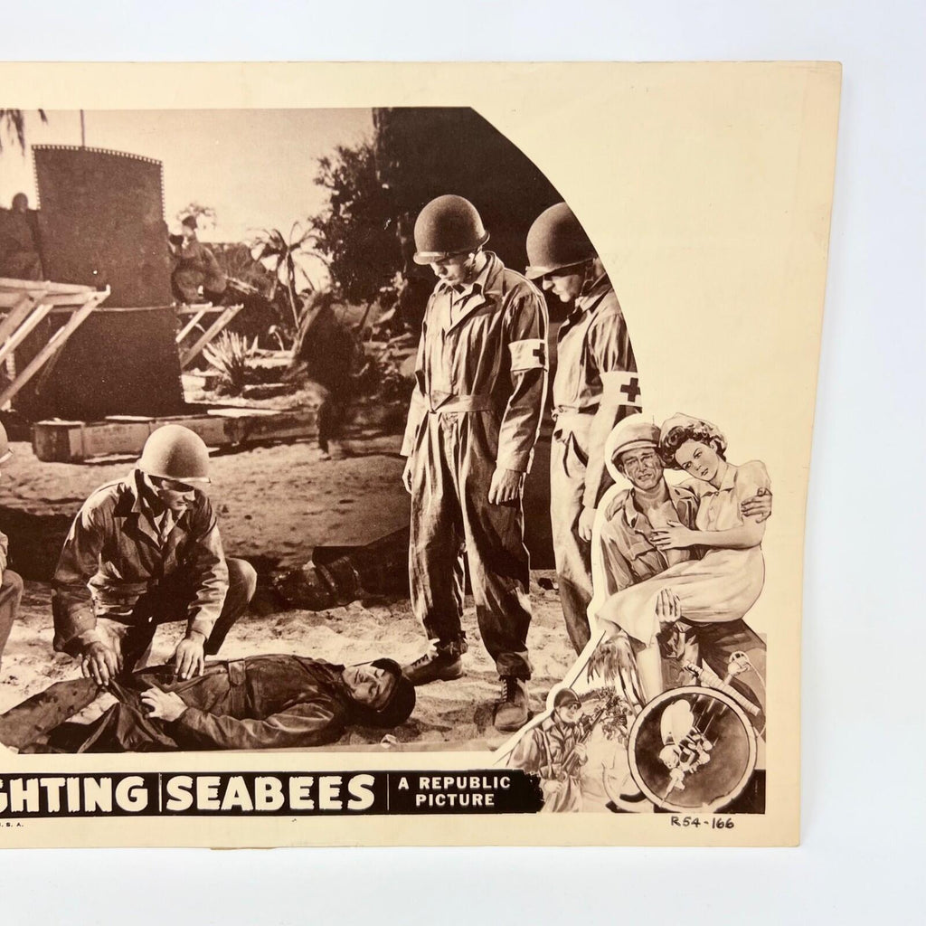 1954 The Fighting Seabees Lobby Card Movie Poster c