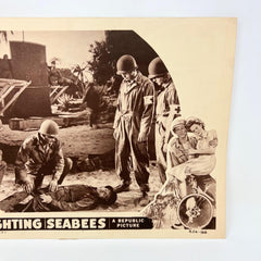 1954 The Fighting Seabees Lobby Card Movie Poster c