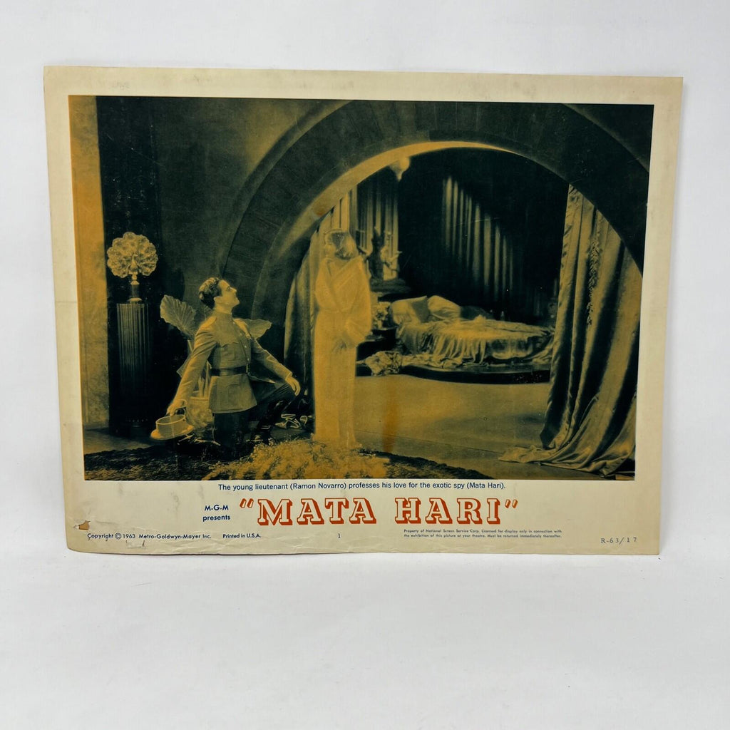 1963 MGM Mata Hari Collectible movie Lobby Card