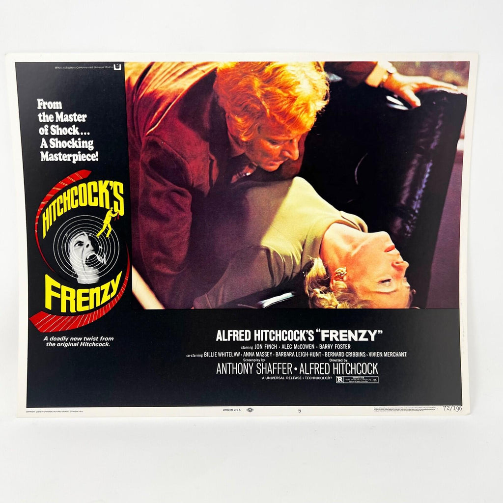 Alfred Hitchcoks Frenzy Collectible movie Lobby Card set of 8