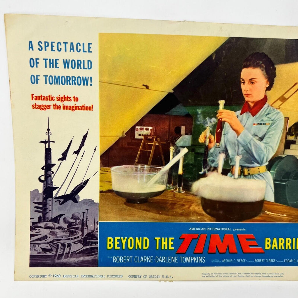1960 Beyond The Time Barrier sci-fi Collectible movie Lobby Card No.6