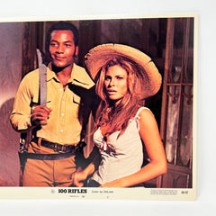100 Rifles Movie Lobby Card Raquel Welch  Jim Brown No. 2