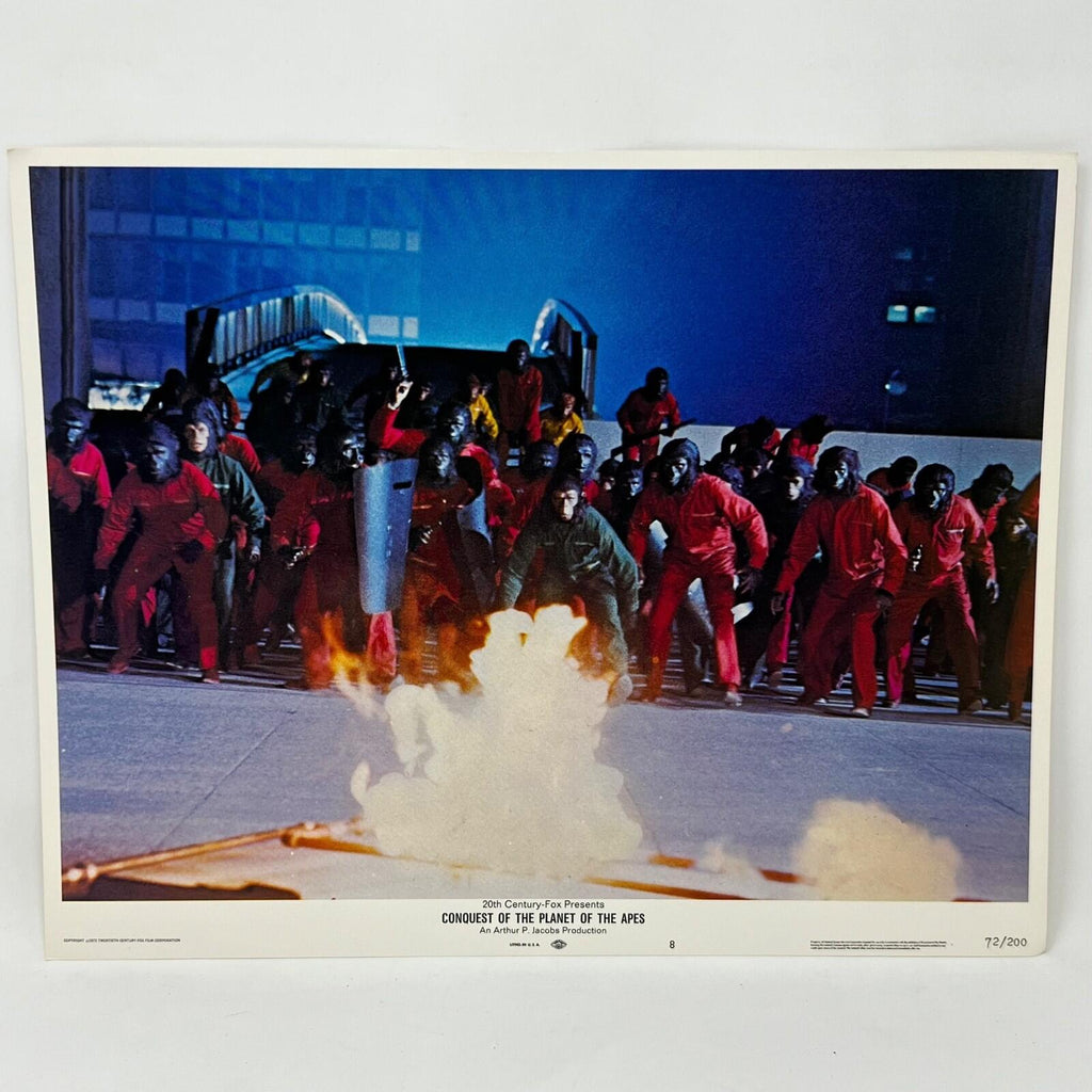 1972 Conquest of The Planet Of The Apes Collectible movie Lobby Card No.8