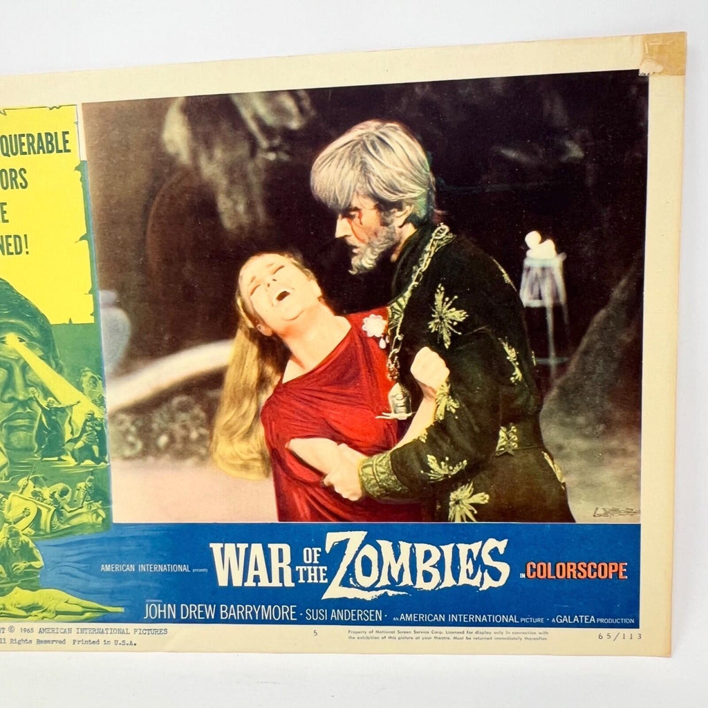 1965 War Of The Zombies Collectible  Movie Lobby Card No.5