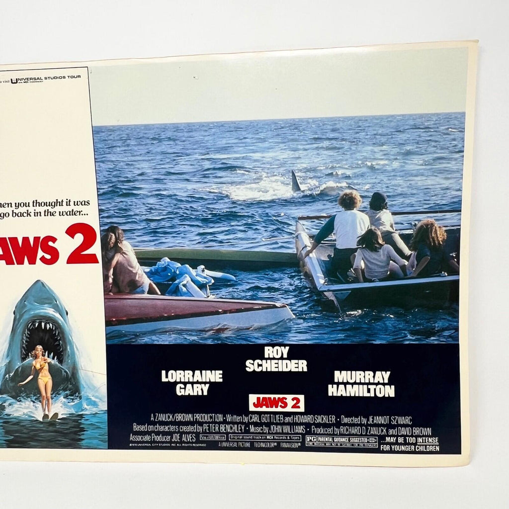 1978 Universal Studios Jaws 2 Horror Film Original Movie Lobby Card (d)