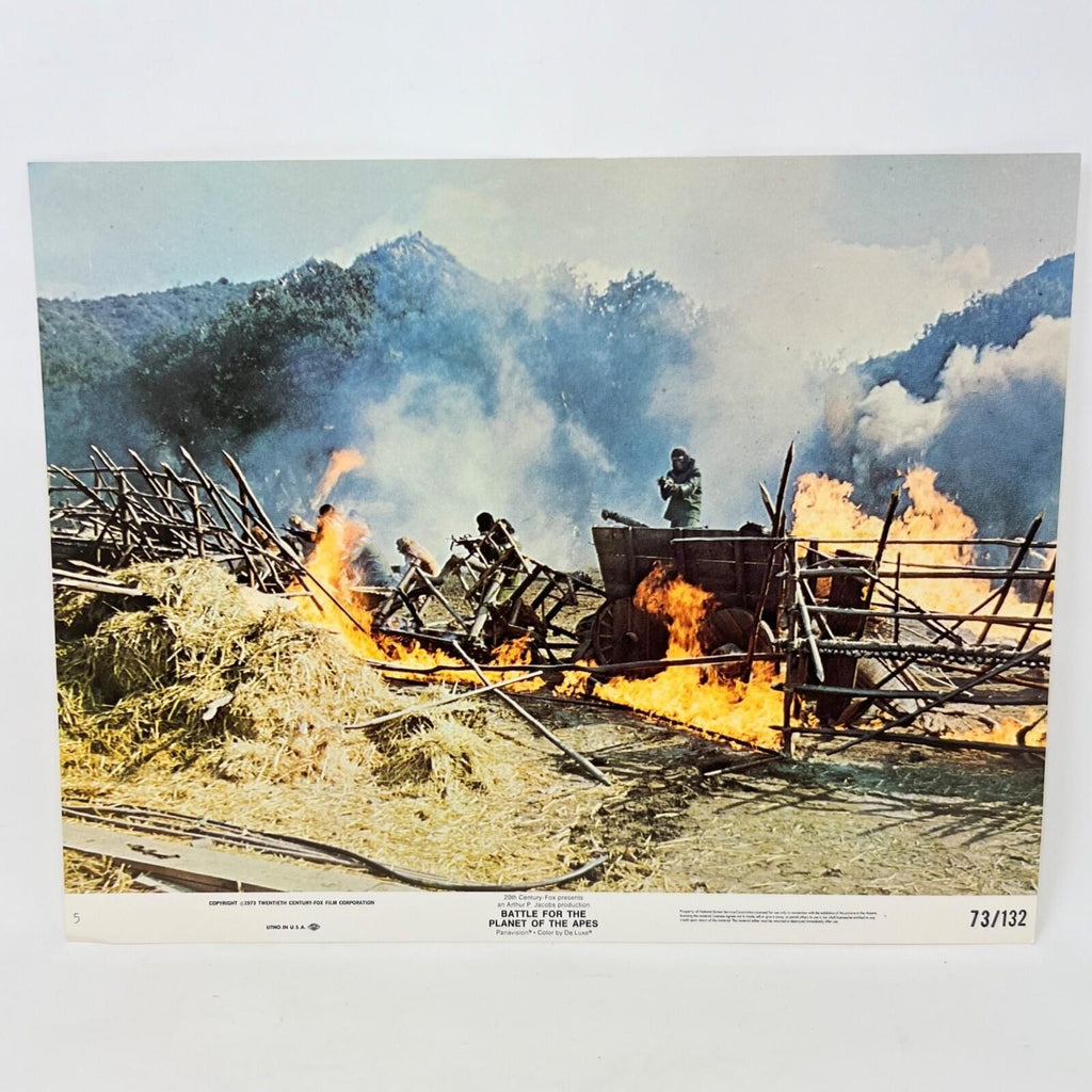 1973 Battle For The Planet Of The Apes  Collectible Movie Lobby Card No.5