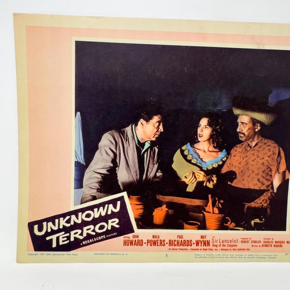 1957 Unknown Terror  Movie Lobby Card No.5