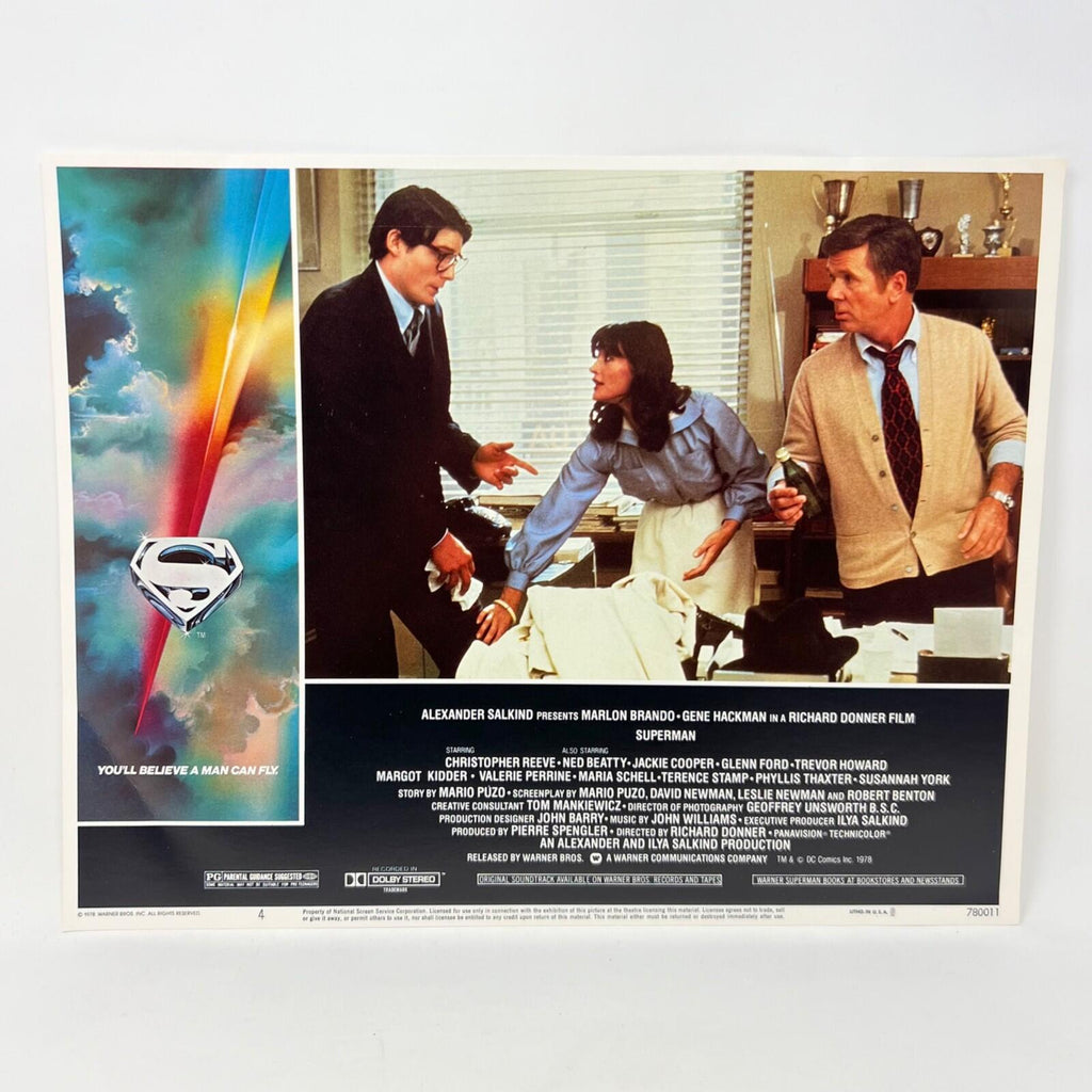 1979 Superman Collectible Movie Lobby Card No.4 Christopher Reeve