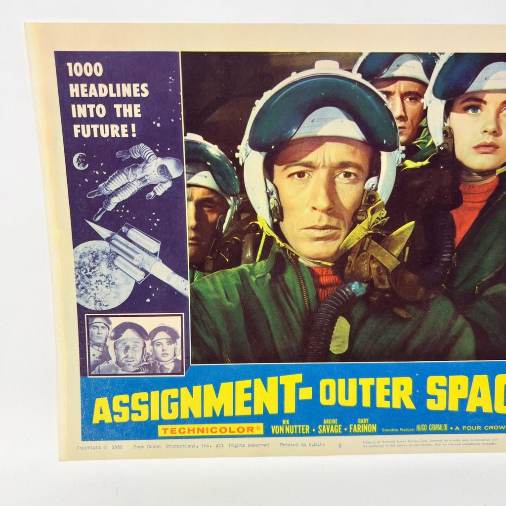 1962 Assignment - Outer Space  Movie Lobby Card No.5