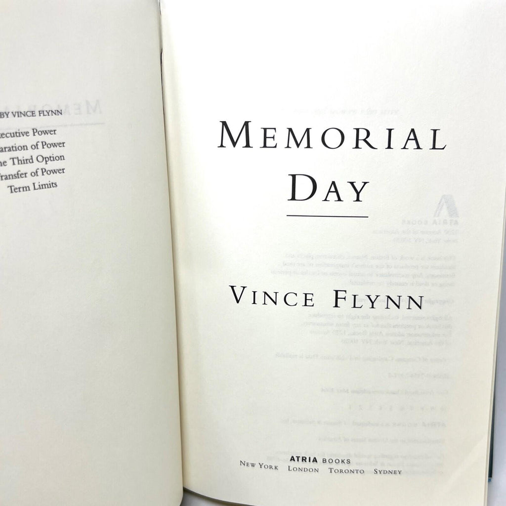 Memorial Day (Mitch Rapp) - Hardcover By Flynn, Vince 1st Print