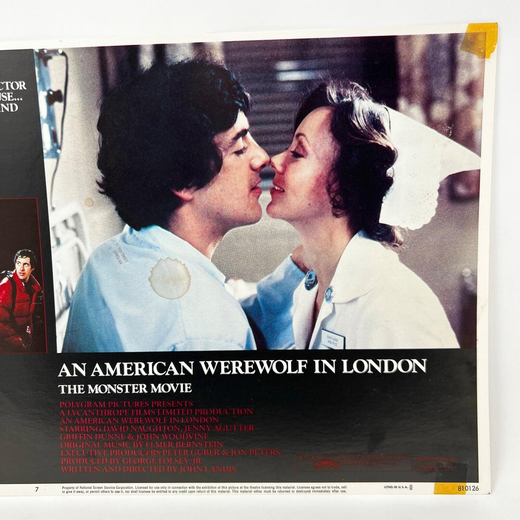 1981 An American Werewolf in London The Monster Orginal Movie Lobby Card No.7
