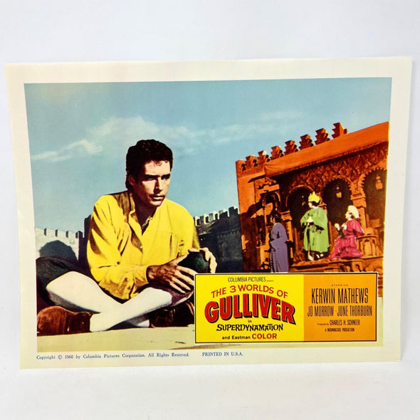 1960 The 3 Worlds Of Gulliver in Superdynamation Collectible Movie Lobby Card b