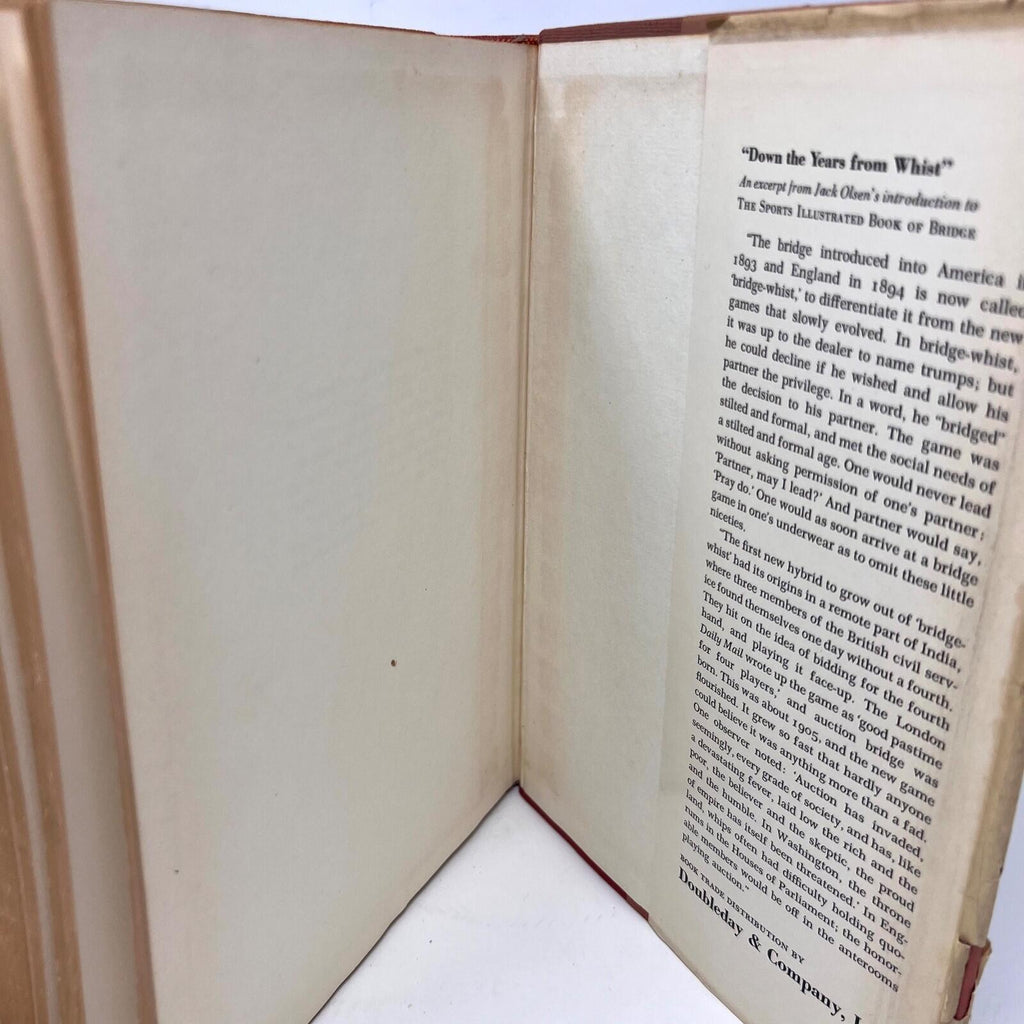 1961 The Sports Illustrated Book Of Bridge Hardcover Book Charles Goren