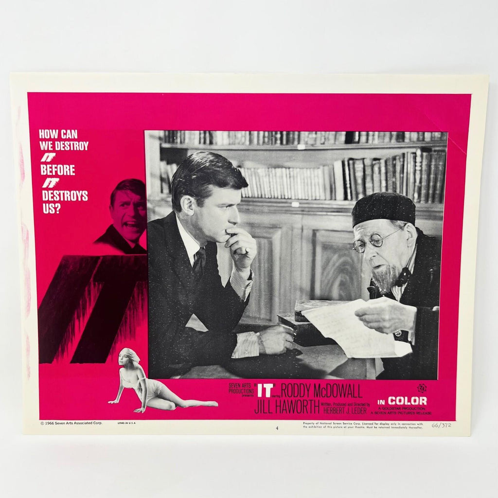IT Roddy McDowall Paul Maxwell Sci-Fi HorrorCollectible Lobby Card Poster No.1-8