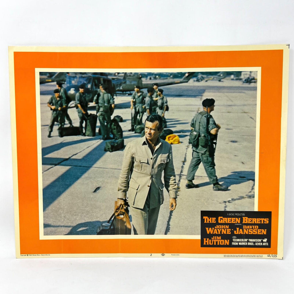 The Green Berets Movie Lobby Card John Wayne David Janssen Jim Hutton No.2