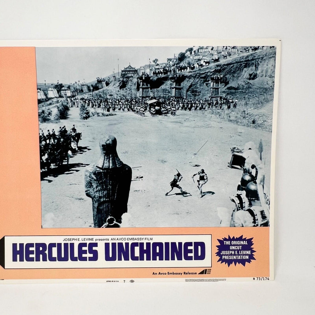 1973 Hercules The Original Uncut  Movie Lobby Card No.7 Joseph Levine