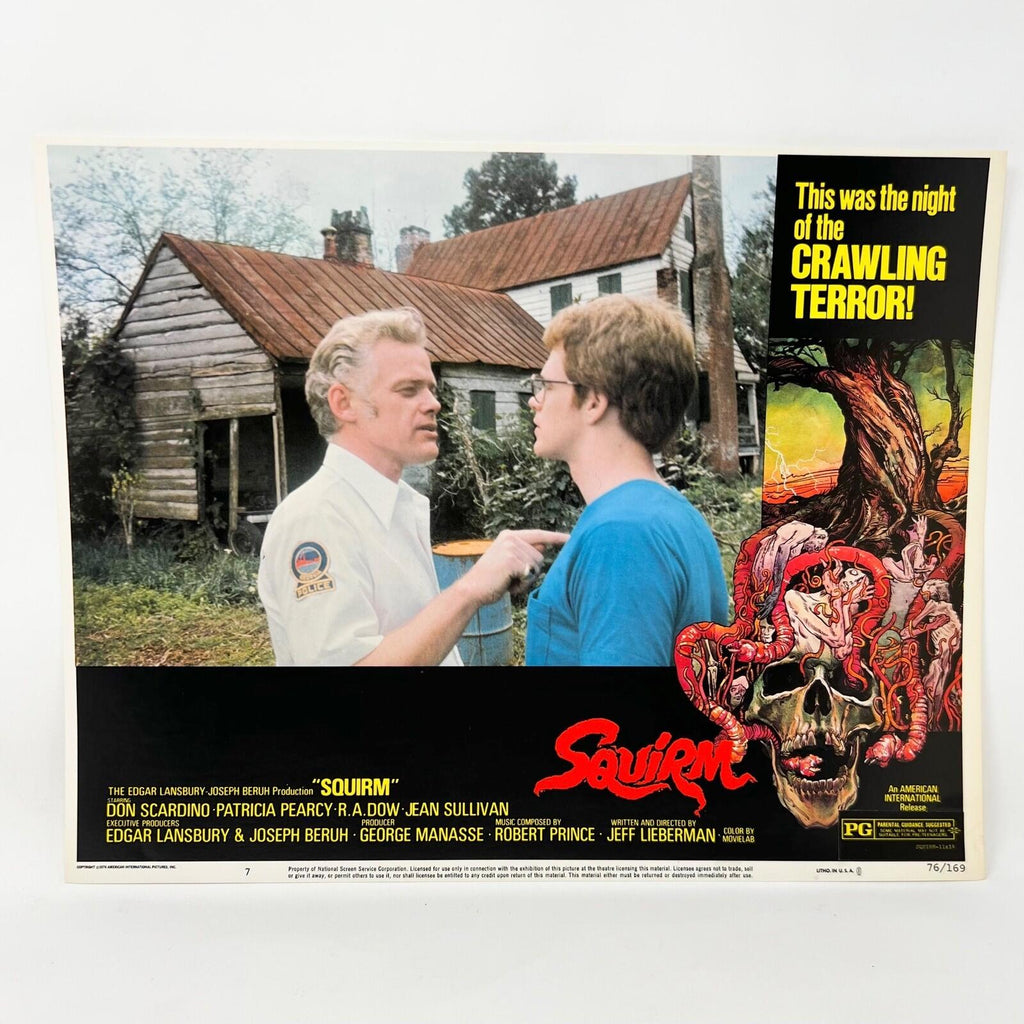 1974 Crawling Terror Squirm Collectible movie Lobby Cards set of 7