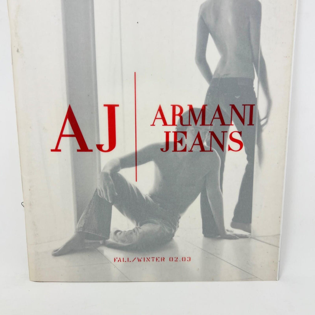 GIORGIO ARMANI JEANS FALL/WINTER 2002-2003 LOOKBOOK & LG POSTER