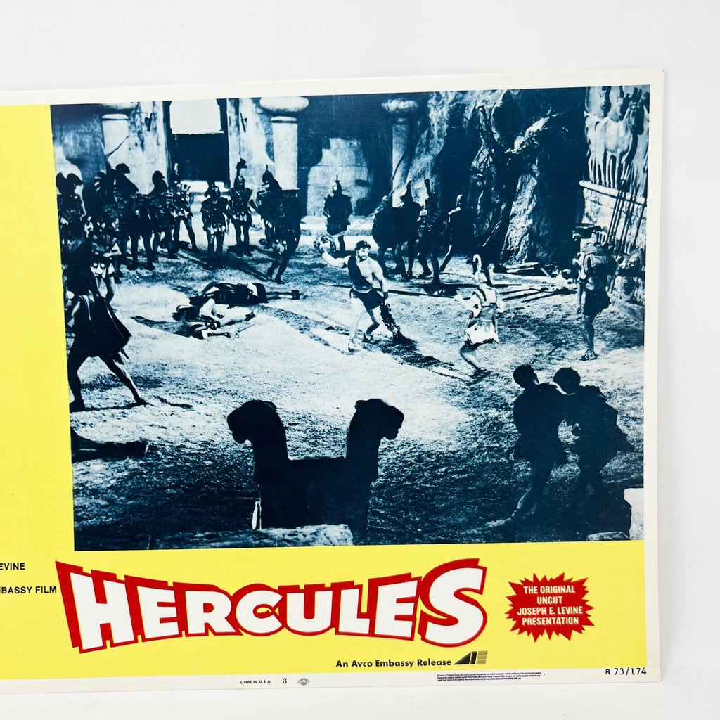1973 Hercules The Original Uncut  Movie Lobby Card No.3 Joseph Levine