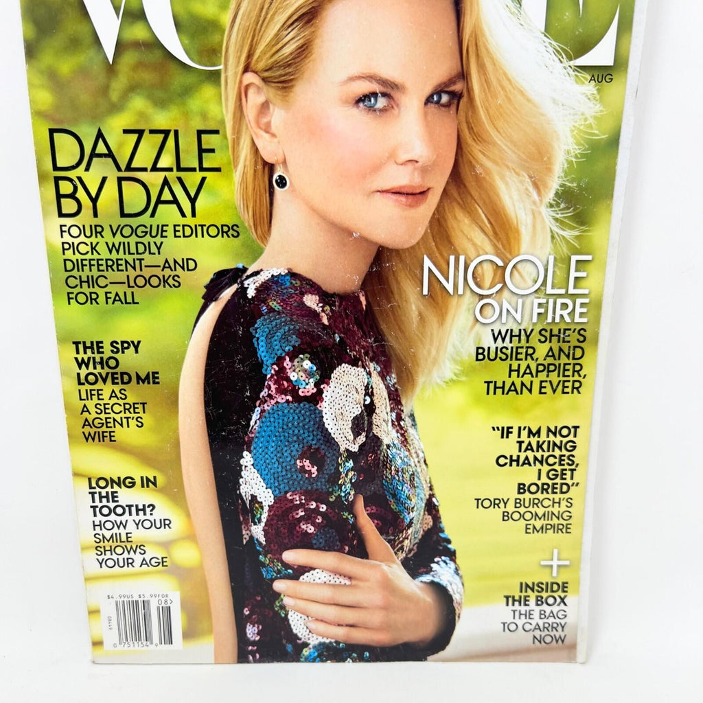 Vogue Magazine August 2015 Issue NICOLE KIDMAN Cover Dazzle By Day