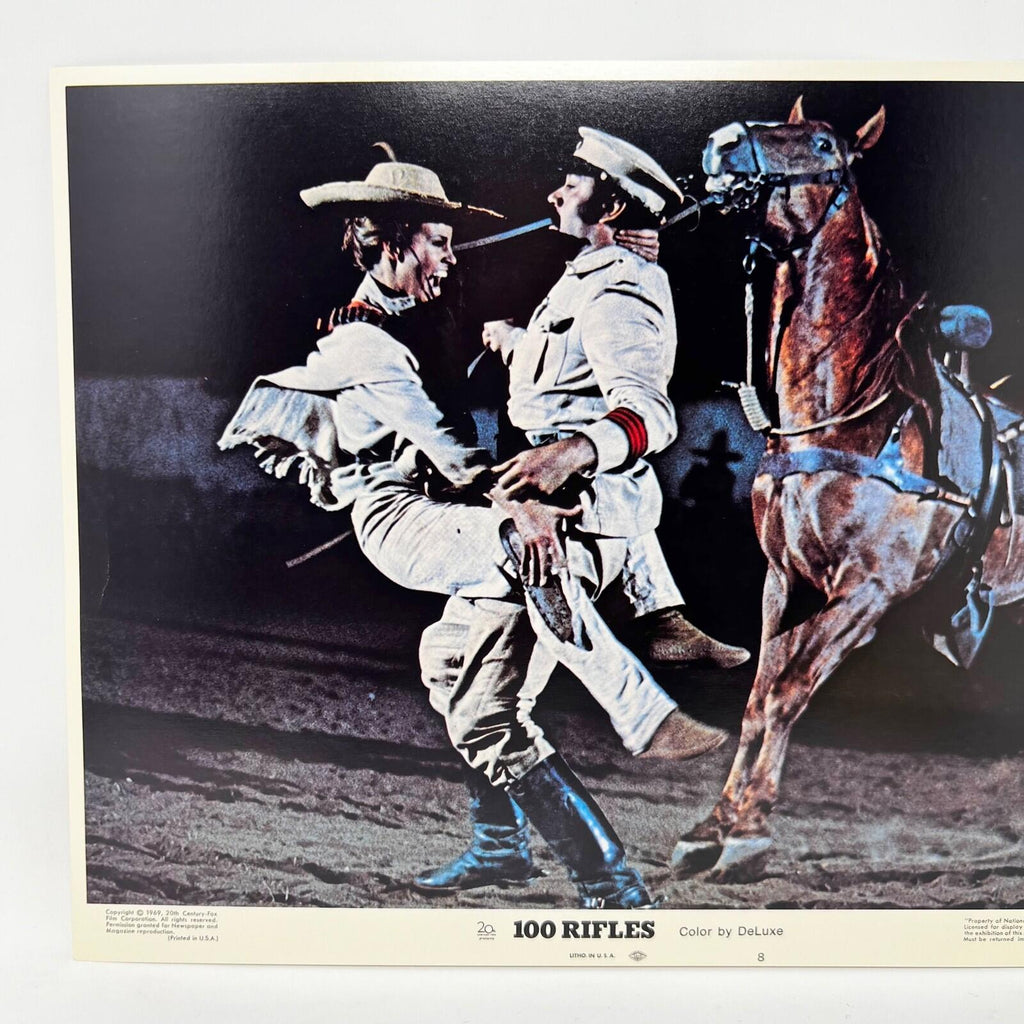 100 Rifles Movie Lobby Card No. 8