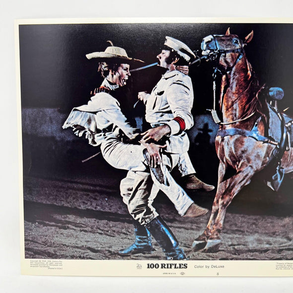 100 Rifles Movie Lobby Card No. 8