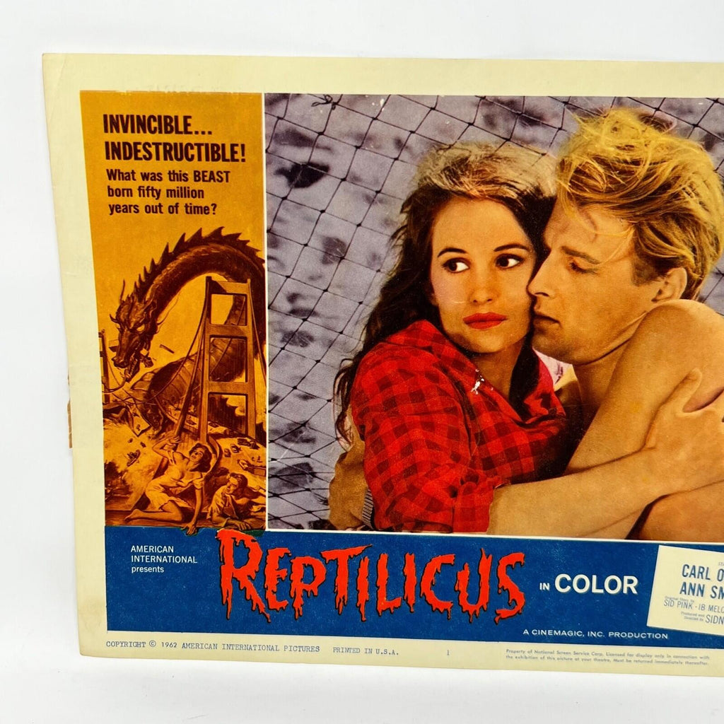 1962 Reptilicus In Color Movie Lobby Card Poster No.1