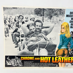 1971 Chrome And Hot Leather Movie Lobby Card No.2
