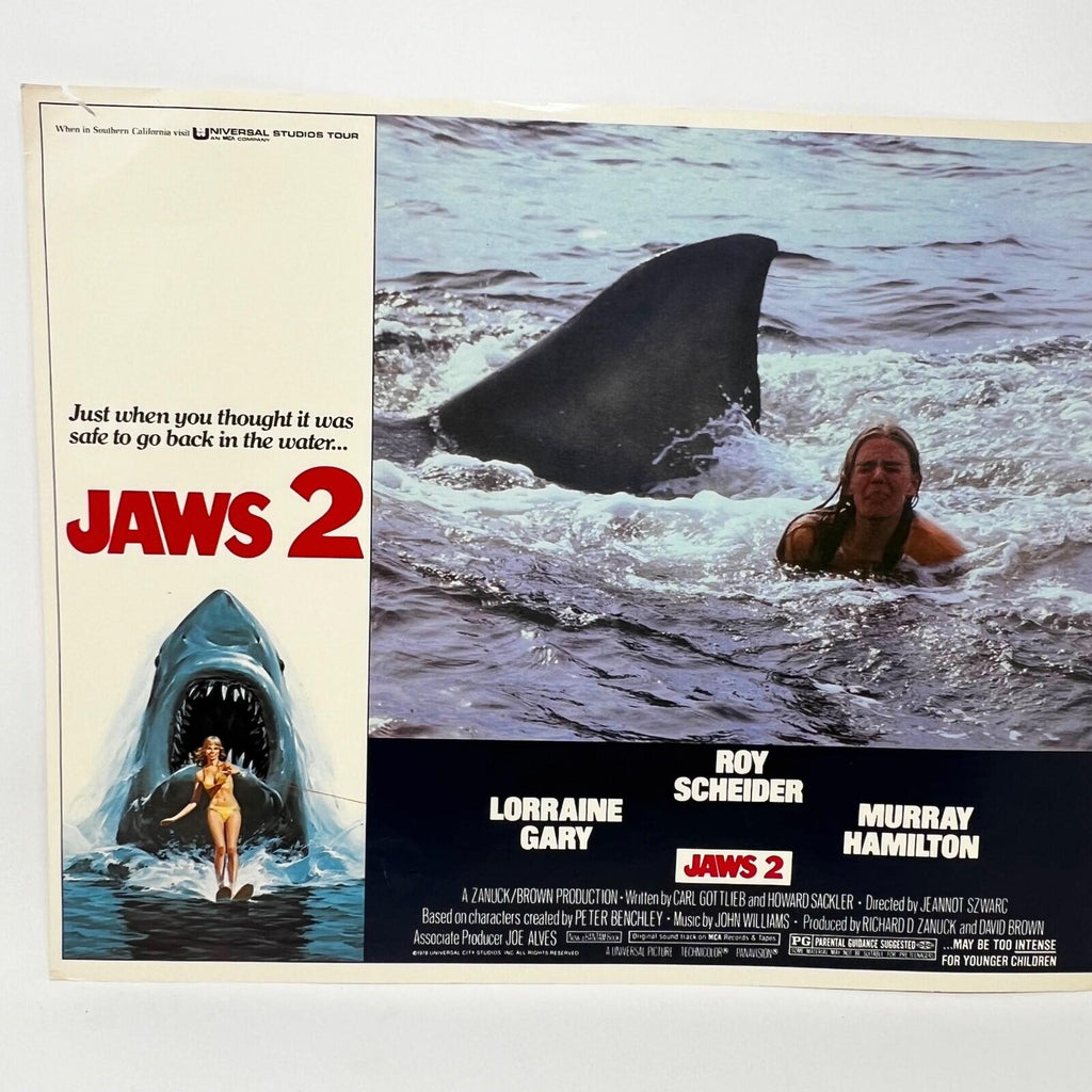 1978 Universal Studios Jaws 2 Horror Film Original Movie Lobby Card (b)