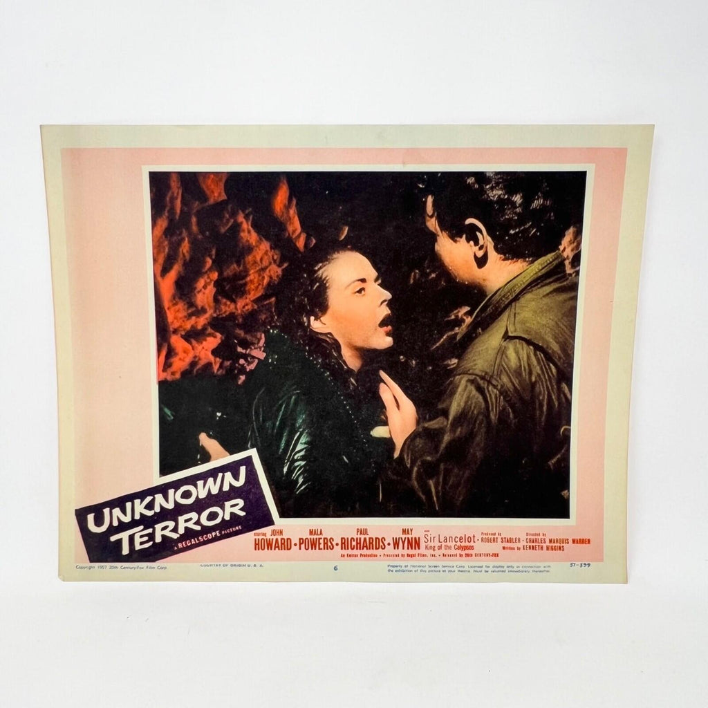 1957 Unknown Terror  Movie Lobby Card No.6