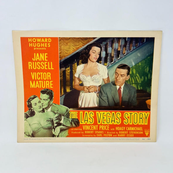 1952 The Las Vegas Story Movie Lobby Card Jane Russell Victor Mature  (B)