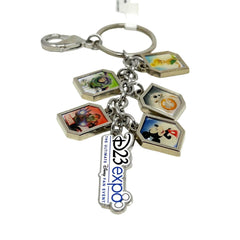2017 Disney D23 Expo Excluxive Iron man Mickey Tinker Bell Buzz Logo Keychain
