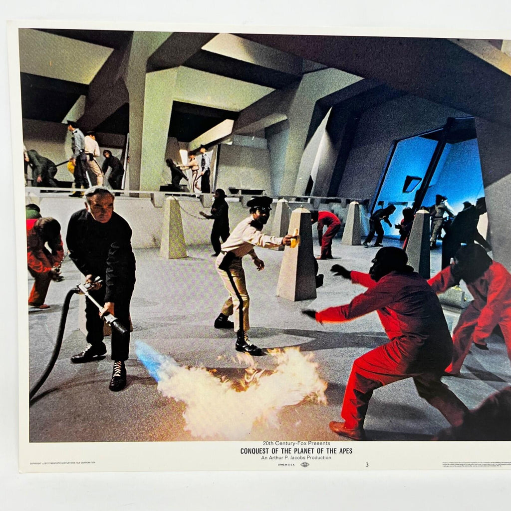 1972 Conquest of The Planet Of The Apes Collectible movie Lobby Card No.3