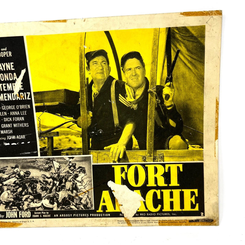 1948 Fort Apache original Lobby Card John Way Shirley Temple Henry Fonda