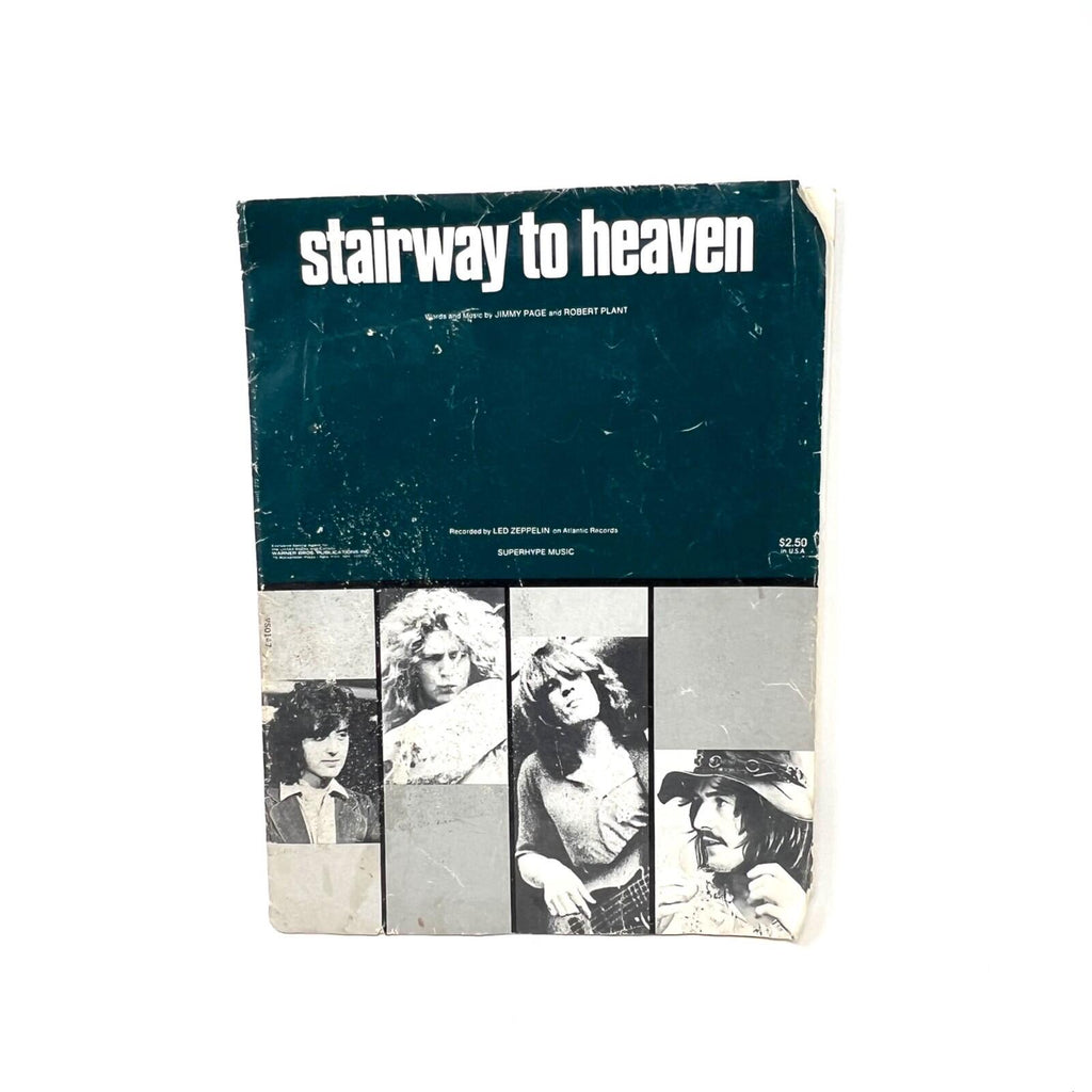 Led Zeppelin Stairway To Heaven 1972 Sheet Music Superhype songbook