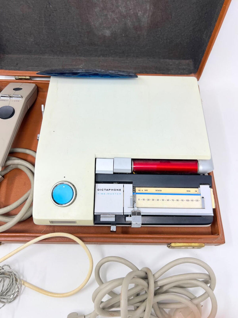 Vintage Dictaphone Time-Master Dictating Machine & Case, Model 128800