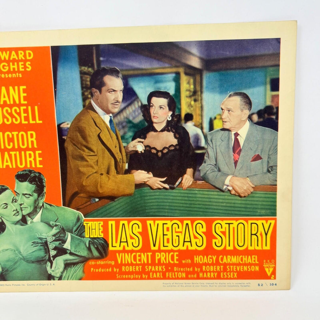 1952 The Las Vegas Story Movie Lobby Card Jane Russell Victor Mature  (A)
