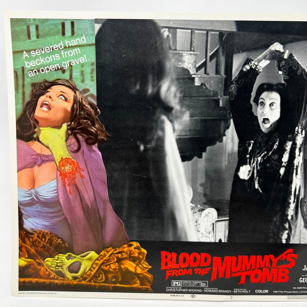 1972 Blood From The Mummy's Tomb Lobby Card Poster #7 Andrew Keir Valerie Leon