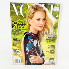 Vogue Magazine August 2015 Issue NICOLE KIDMAN Cover Dazzle By Day