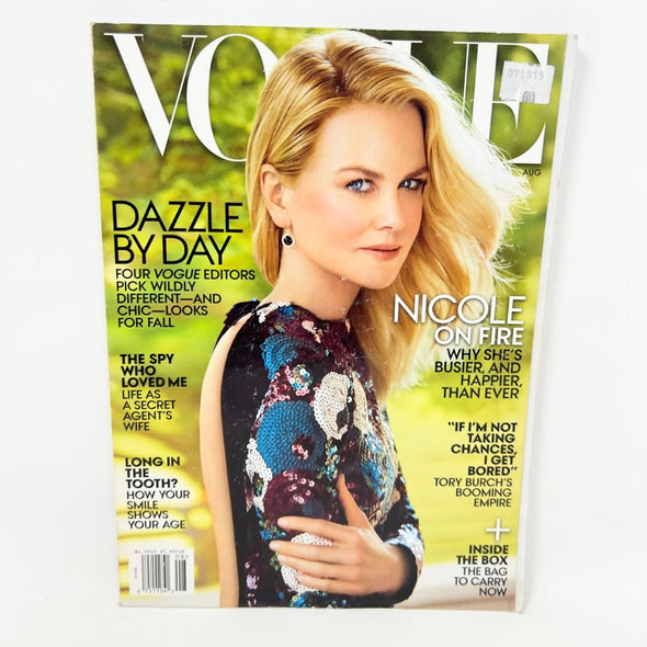 Vogue Magazine August 2015 Issue NICOLE KIDMAN Cover Dazzle By Day