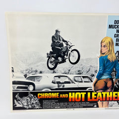 1971 Chrome And Hot Leather Movie Lobby Card No.3