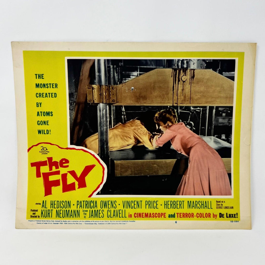 The Fly Horror Terror Collectible movie Lobby Card No.6